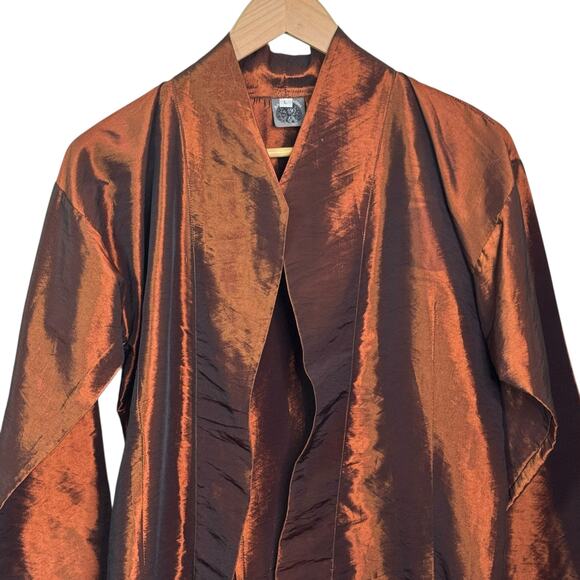 AuLac Designs Handmade in Vietnam 100% Silk Beaded Evening Jacket - Picture 2 of 11